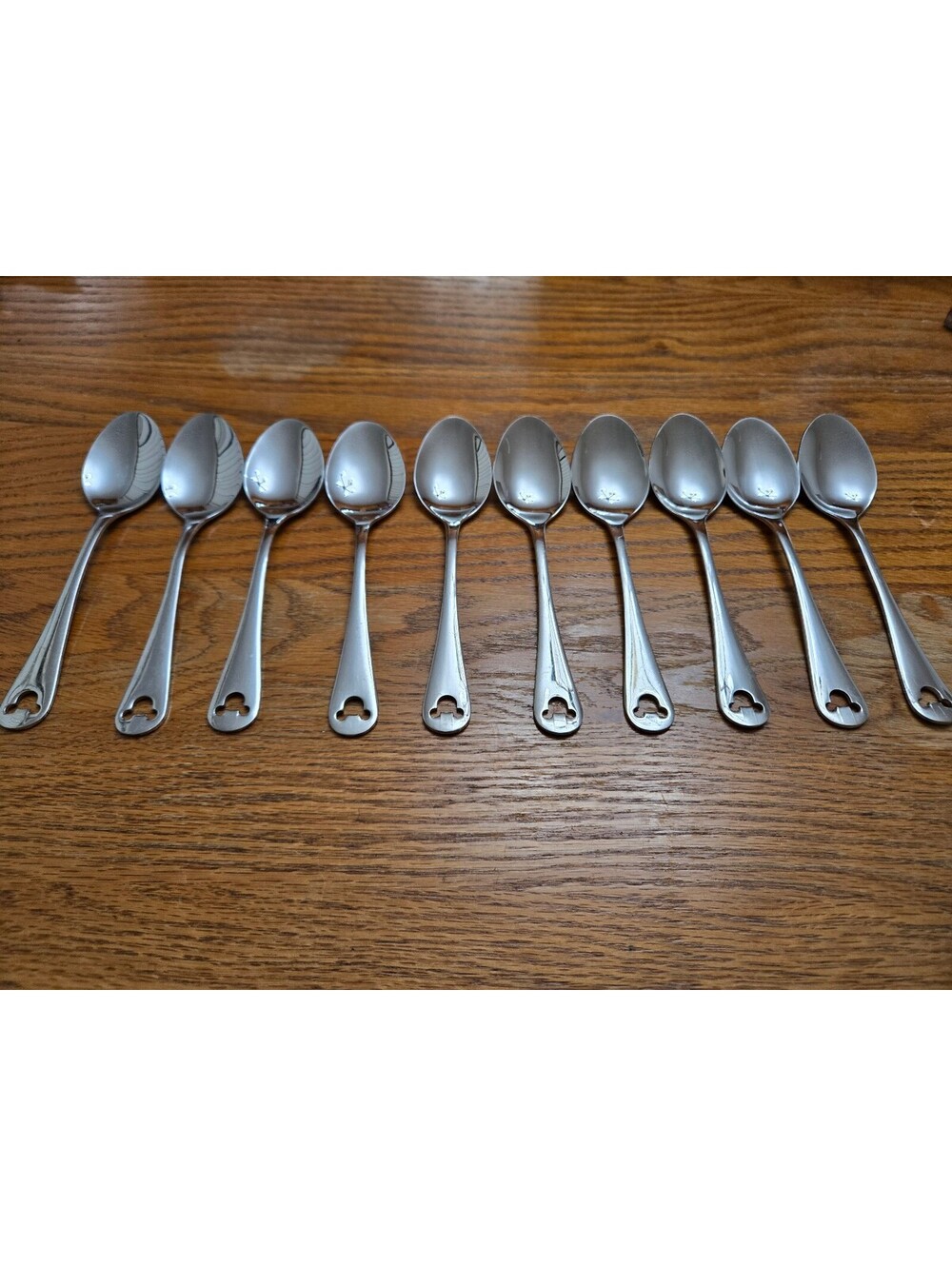 Disney Parks Mickey Mouse 10 Piece Stainless Steel Silverware fullsize spoon set
